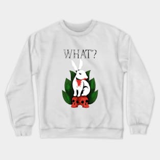 What? Strawberry Rabbit Crewneck Sweatshirt